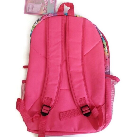 Alex & Jack 12 Piece Value Set Girls Unicorn 17" Backpack Pink - Picture 4 of 4